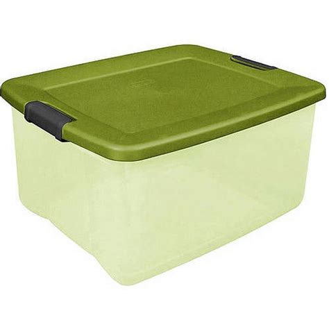 metal storage box with latch|sterilite 65 quart latch box.